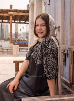 Maple's Embroidered Black Dress  - Image 4
