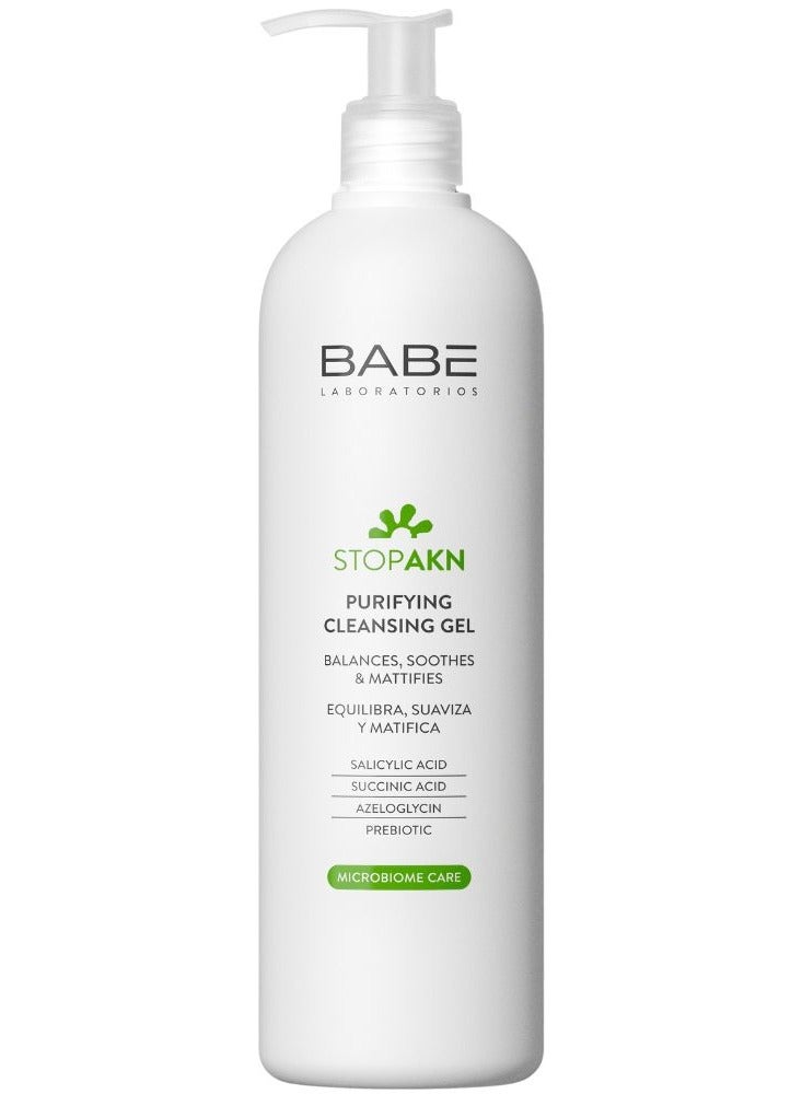 باب لابوراتوريوس جل التنظيف والتطهير من بابي ستوب إيه كي إن، يهدئ ويزيل لمعان البشرة، 400 مل - Image 1