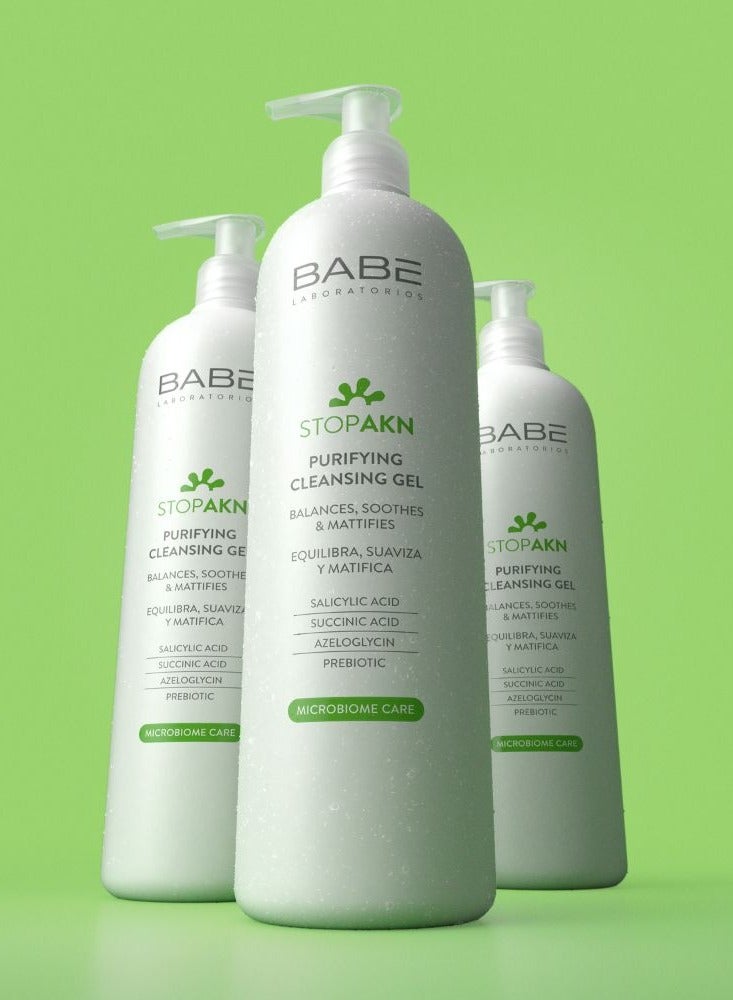 باب لابوراتوريوس جل التنظيف والتطهير من بابي ستوب إيه كي إن، يهدئ ويزيل لمعان البشرة، 400 مل - Image 2