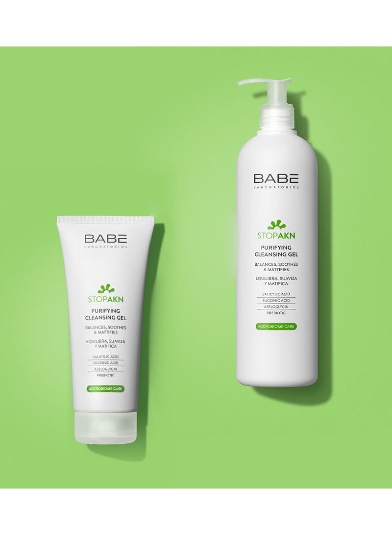 باب لابوراتوريوس جل التنظيف والتطهير من بابي ستوب إيه كي إن، يهدئ ويزيل لمعان البشرة، 400 مل - Image 4