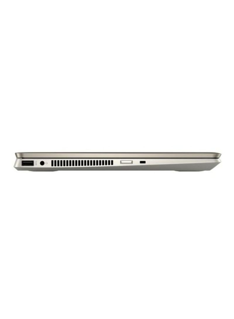 HP مُجدد - لابتوب بافيليون x360 قابل للتحويل 2 في 1 مزود بشاشة مقاس 14 بوصة ومعالج كور i5 وذاكرة رام سعة 8 جيجابايت ومحرك أقراص SSD سعة 256 جيجابايت وبطاقة رسومات إنتل مدمجة فائقة الوضوح ذهبي - Image 5