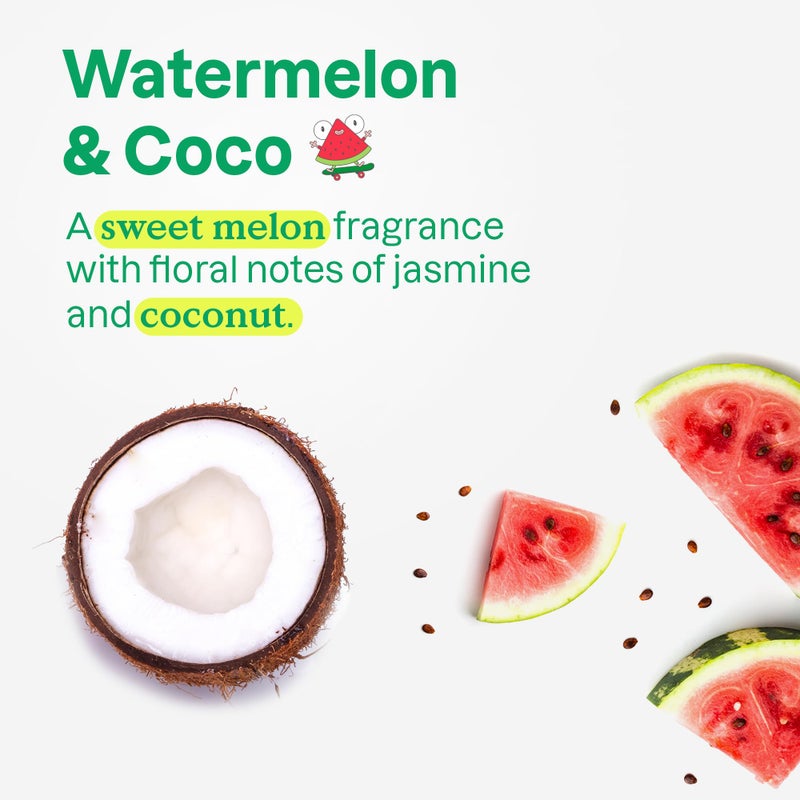 ATTITUDE Natural Conditioner for Kids, Hypoallergenic, Vegan, Plant- and Mineral-Based, Vegan and Cruelty-free, Watermelon & Coco, 8 Fl Oz - Image 5