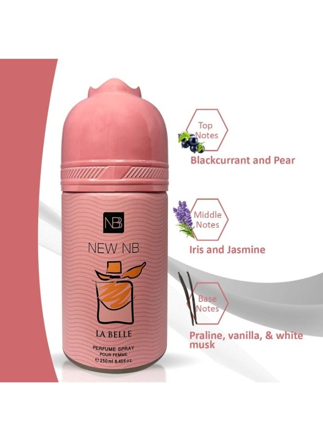 NEW NB Unbranded La Belle Deodorant Perfume pour femme - 250ml | Elegant & Long-lasting - Image 4