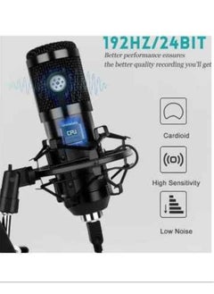 ELTRAZONE "Professional USB Condenser Microphone Kit: Complete with Adjustable Stand for Studio-Quality Sound"  - Image 2