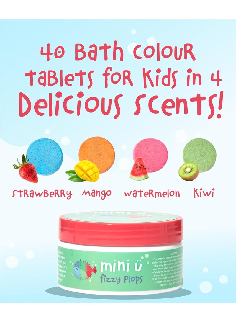 Mini U Bath Fizzers for Kids are tablet-sized colour-changing bath fizzers designed to make bath time more colourful and enjoyable. Simply add the tablets to warm bath water and watch the water swirl with bright colours and gentle fizz. - Image 5