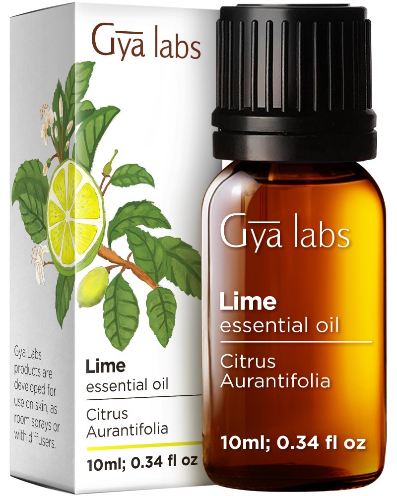Gya Labs Lime Essential Oil - 0.34 Fl Oz - for Hair, Skin, Diffuser, Aromatherapy & DIY Candle Making Scent - Image 1