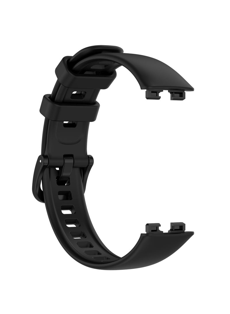 Straps Compatible with Huawei Band 10,Band 9,Band 8 Soft TPU Band for Men and Women,Black - Image 3