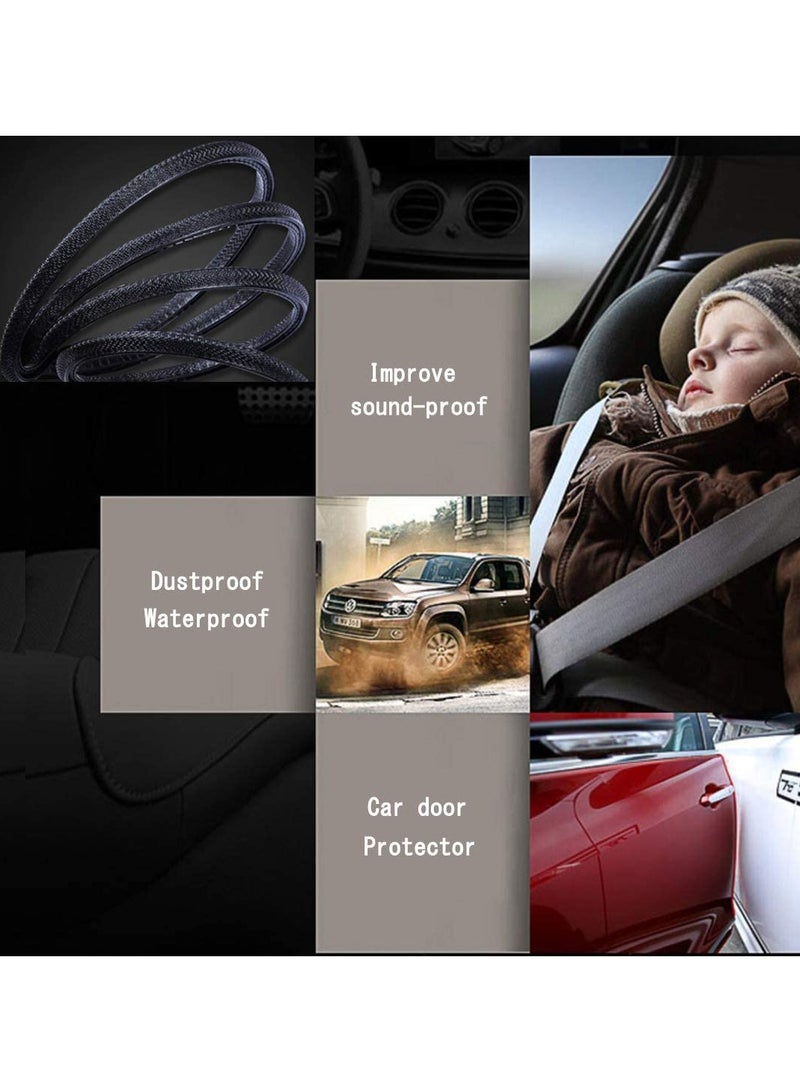 VIUAUAX 33Ft (10M) Long Car Door Edge Guards,U Shape Edge Trim Rubber Seal Protector Rubber Car Door Protector Car Protection Door Edge Anti-Collision Rubber Clips Fit for Most Car (Black) - Image 4