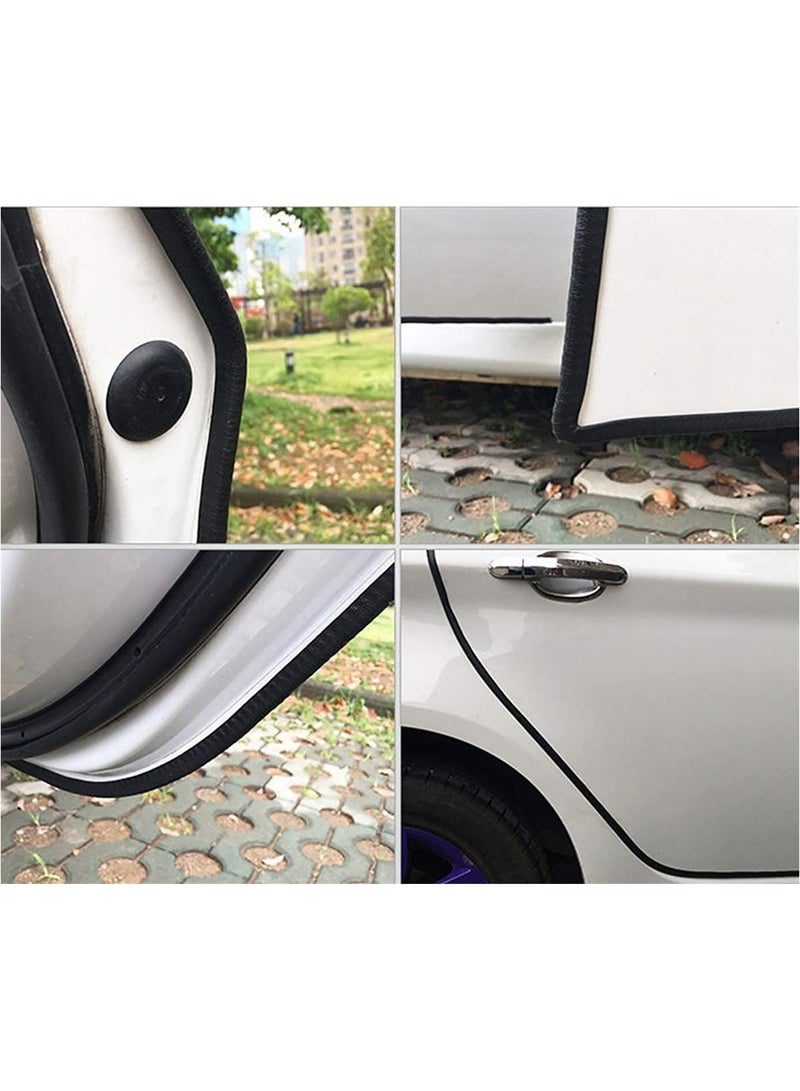 VIUAUAX 33Ft (10M) Long Car Door Edge Guards,U Shape Edge Trim Rubber Seal Protector Rubber Car Door Protector Car Protection Door Edge Anti-Collision Rubber Clips Fit for Most Car (Black) - Image 5