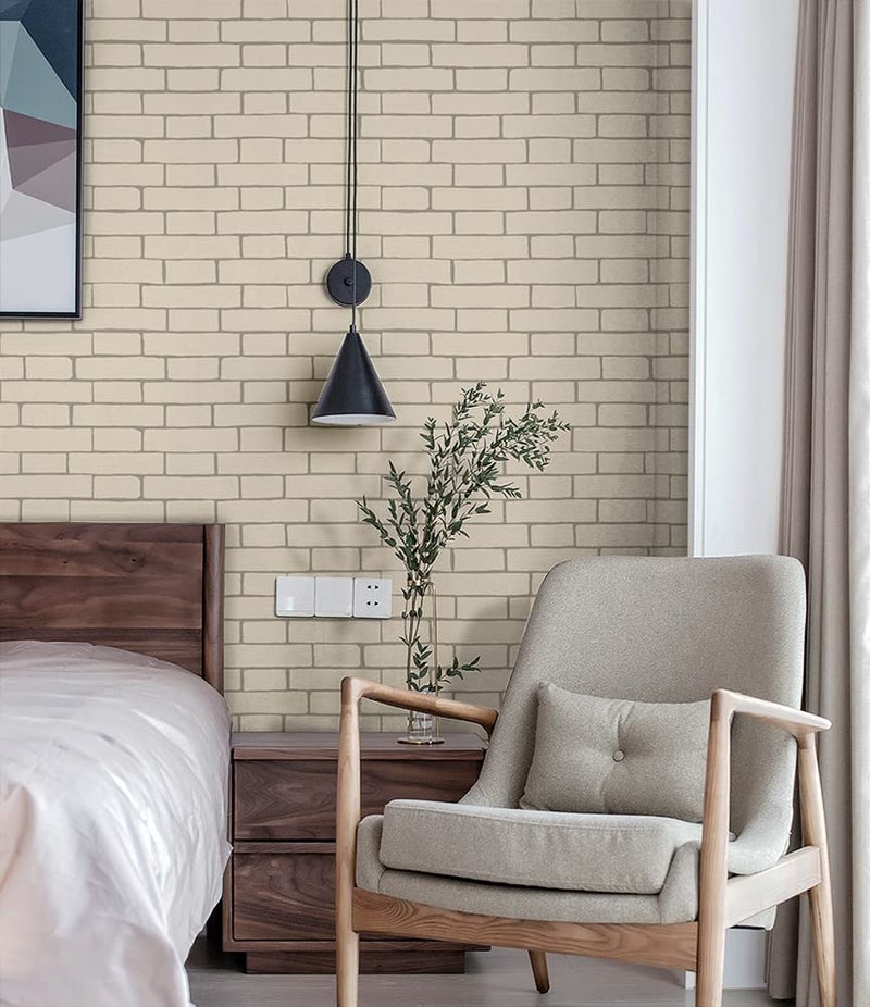 ورق حائط بلاط مستطيل JZHOME H9217 قابل للإزالة واللصق بتصميم طوب 177 × 98 قدم لاصق ذاتي بلاط مترو PVC ورق لاصق قابل للإزالة مقاوم للماء ومقاوم للزيت لواجهة المطبخ وغطاء الرف