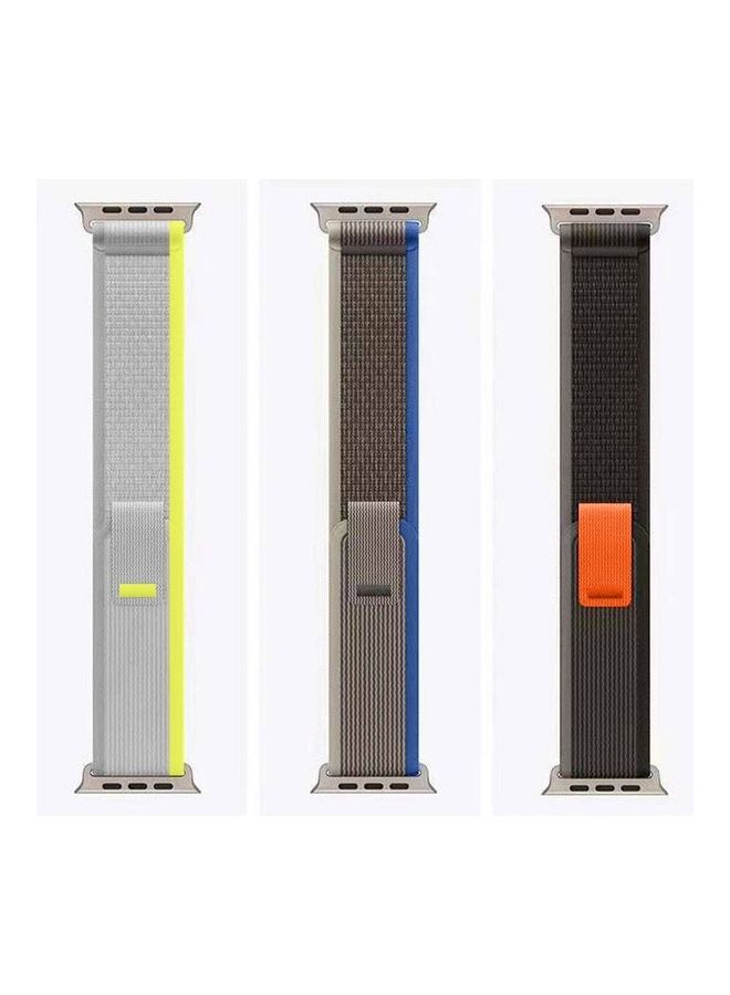 3 عبوات لساعة Apple Watch Trail Band 49mm 45mm 44mm 42mm حزام رياضي منسوج من النايلون لسلسلة iWatch Ultra/8/7/SE/6/5/4/3/2/1 متعدد الألوان متعدد الألوان - Image 2