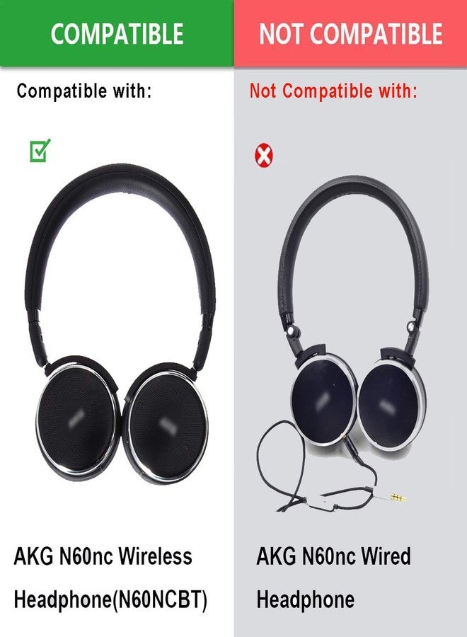 Defean N60NC BT Ear Pads Replacement Potein Leather and Soft Foam Ear Pads Compatible with AKG N60NC Wireless Bluetooth Headphone (Black N60NC BT) - Image 3
