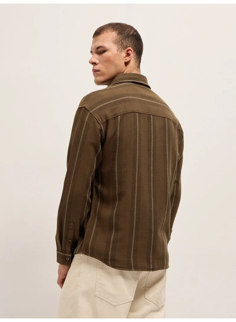 The Bear House  Men’s Trendy Shacket for All Seasons | Casual Overshirt Jacket for Men | Versatile Outerwear Layer for Office, Streetwear & Travel | Modern Smart Look for Everyday Outfits for Men | Best Price UAE