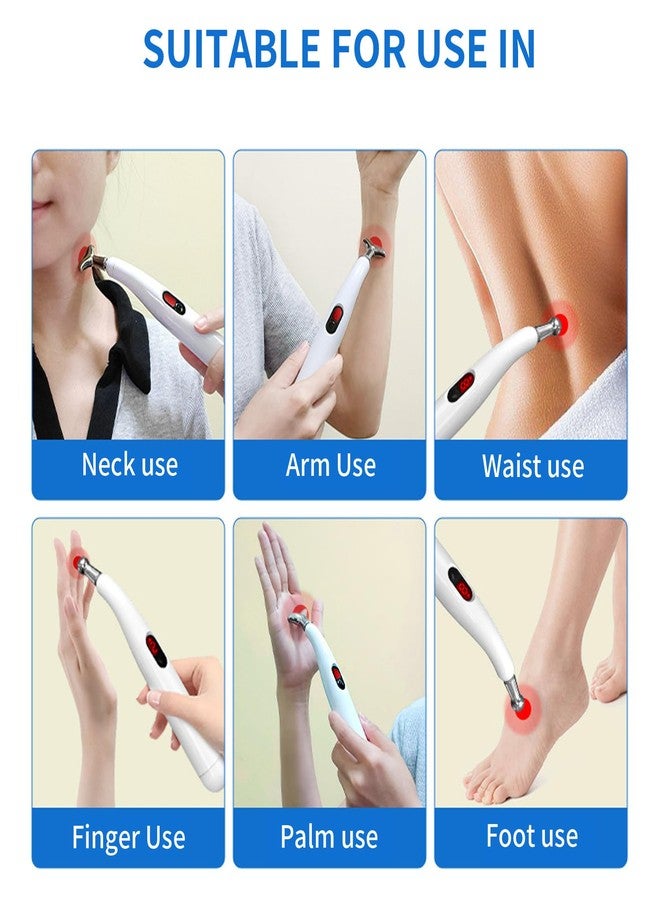 JIELUO Acupuncture Pen - Electronic Pain Relief Therapy, 5-in-1 Merídiān Energy Pulse Massage Pen, USB Energy Pen, Pain Relief Tools, Gifts for Women & Men - Image 4
