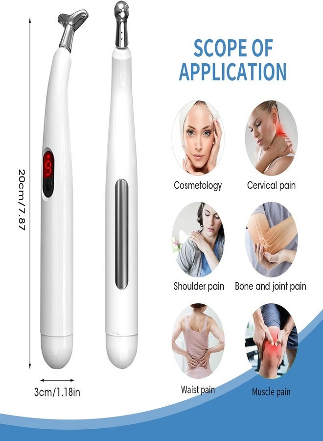 JIELUO Acupuncture Pen - Electronic Pain Relief Therapy, 5-in-1 Merídiān Energy Pulse Massage Pen, USB Energy Pen, Pain Relief Tools, Gifts for Women & Men - Image 2