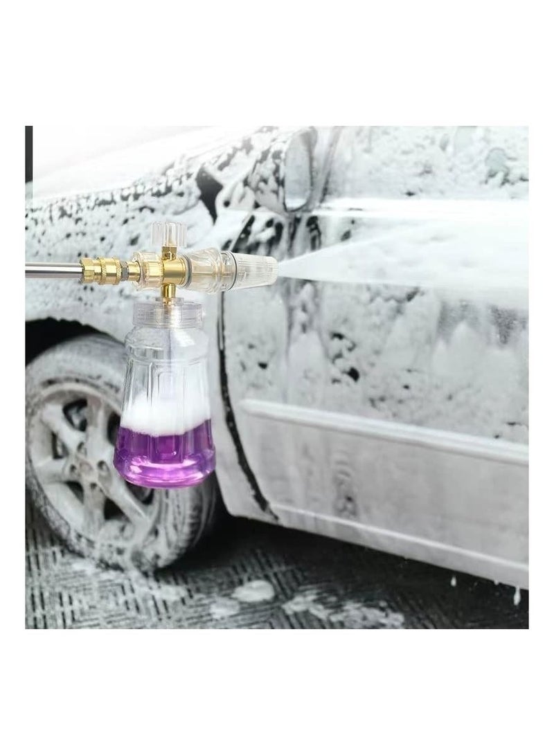 Generic Foam Cannon: Pressure Washer Gun with 1/4 Inch Quick Connect and Adjustable Nozzle for Car Wash Spraying. Includes 1 L Bottle and Fits Most Pressure Washing Accessories. Professional Car Foam Cannon S  - Image 5
