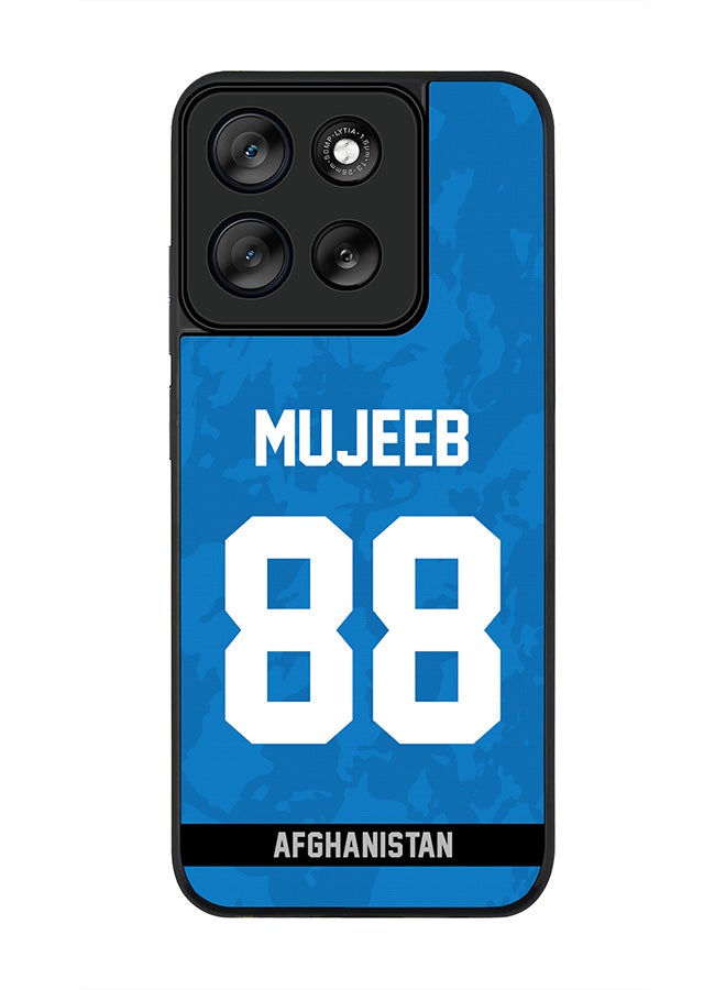 Stylizedd For Motorola Moto G56 Case,Slim fit Camera Protection, Shockproof Thin Phone cover  - Afghanistan Mujeeb Ur Rahman, Jersey No 88 - Image 1