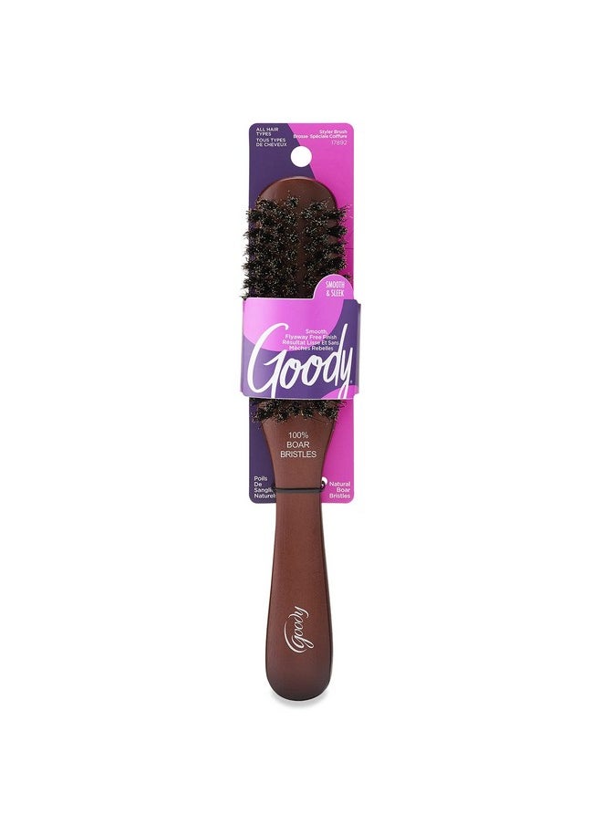 Goody Goody Styling Essentials Goody Boar Hair Brush, Wood, 1-count (1942247) 
