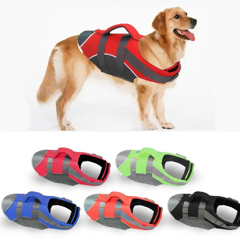 Bluejw Foreign Trade Summer Dog Life Jacket Vest Polyester Leisure Multi-Color  Large Buoyancy 133.33cm Inch Dog Life Jacket Vest - Image 4