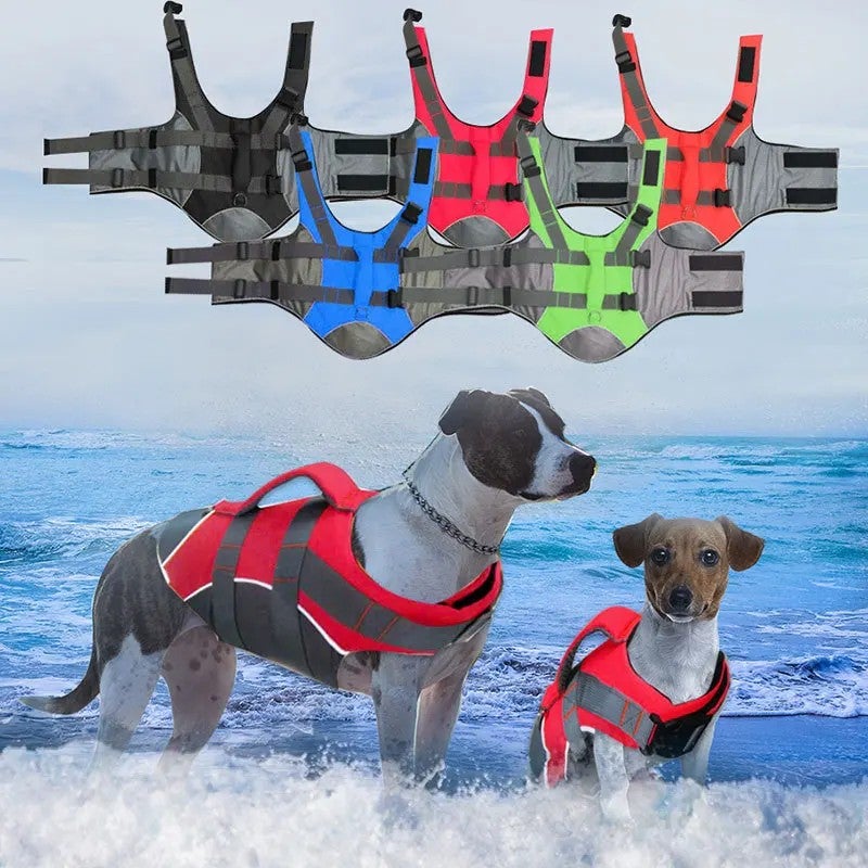 Bluejw Foreign Trade Summer Dog Life Jacket Vest Polyester Leisure Multi-Color  Large Buoyancy 133.33cm Inch Dog Life Jacket Vest - Image 2