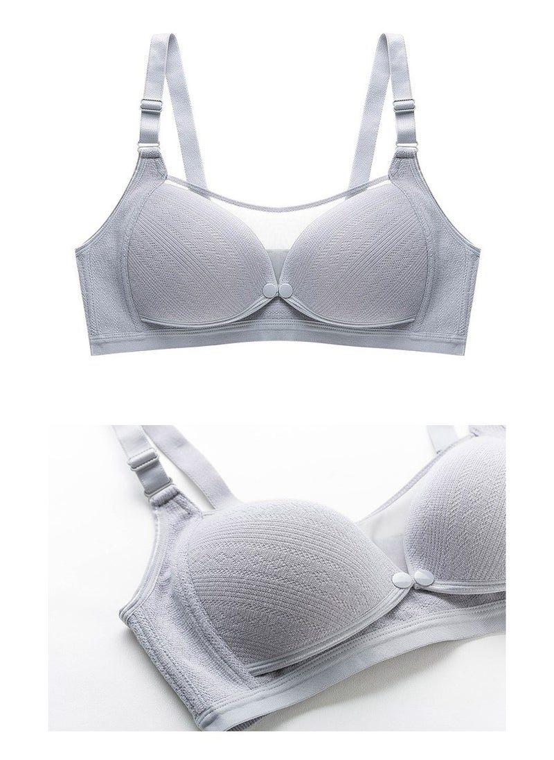 Generic Women Nursing Maternity Feeding Front Open Button Bra  - Image 2