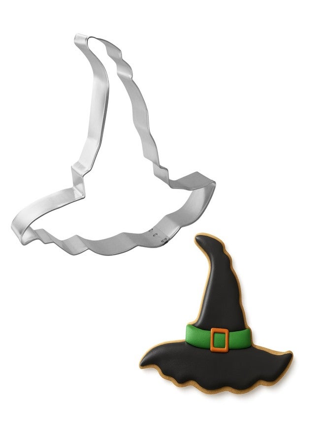 Foose Halloween Cookie Cutter 4 Pc Set With Recipe Card, Made in USA - Witch Broom 5 in, Hat 5 in, Cauldron 3 in, Witch Shoe 3.75 in - Image 4