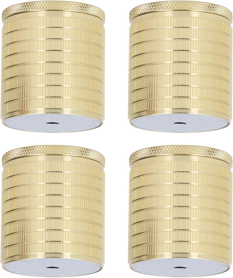 Furniture Riser Adjustable 43-75mm 4 Pcs Aluminum Alloy Heavy Duty Bed Riser - Strong Load Bearing, Non Slip Pads, Easy Installation for Sofa and Cabinet (Bright Gold) - Image 2