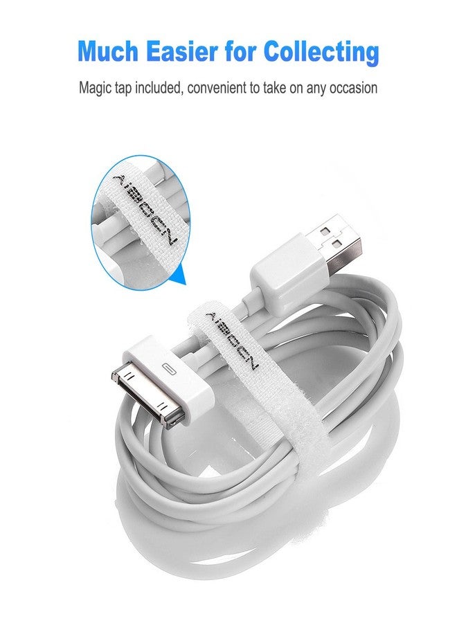 Aibocn كابل دوك للشحن والمزامنة 30 دبوس معتمد من Aibocn لجهاز iPhone 4 4S / iPad 1 2 3 / iPod Nano / iPod Touch - أبيض - Image 3