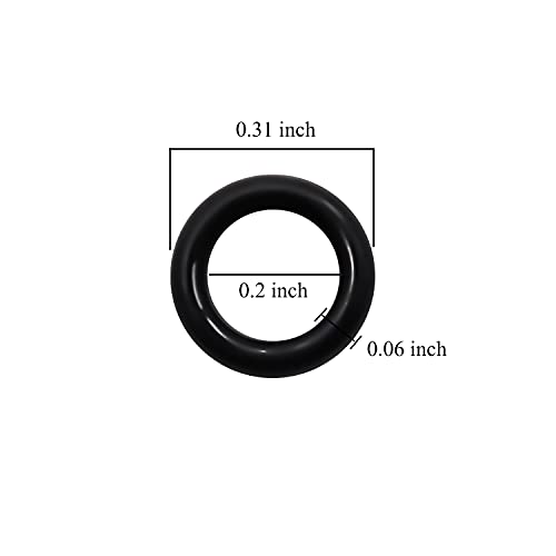 ThreeBulls 120Pcs Clear Rubber O-Ring Keyboard, O-Rings Keycaps, Switch Dampeners Keycap, for Cherry MX Key Switch Keyboards Dampers,Black - Image 2