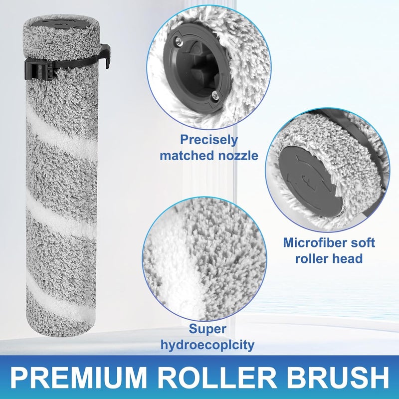 FFsign 3930F Brush Roll Replacement Filter for Bissell CrossWave OmniForce Edge Cordless Multi-Surface Hard Floor Wet Dry 3930F, 3933, V2, 3999z Vacuum, 2 Pack Roller Brush, 2 Pack Hepa Filters - Image 3