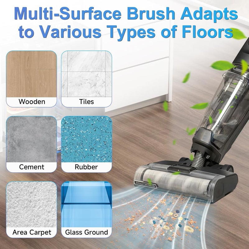 FFsign 3930F Brush Roll Replacement Filter for Bissell CrossWave OmniForce Edge Cordless Multi-Surface Hard Floor Wet Dry 3930F, 3933, V2, 3999z Vacuum, 2 Pack Roller Brush, 2 Pack Hepa Filters - Image 5
