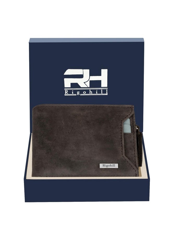 Rigohill RIGOHILL Cuba Brown Leather Wallet for Men | RFID Blocking Mens Wallet | Wallets Men Leather  - Image 3