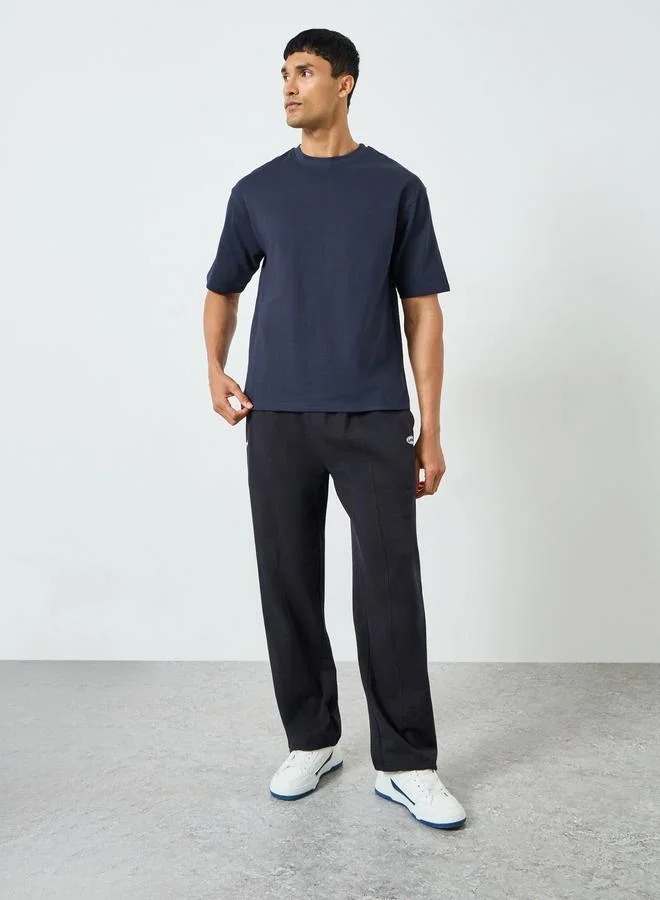 ستايلي Men Oversized Crew Neck Terry T-Shirt