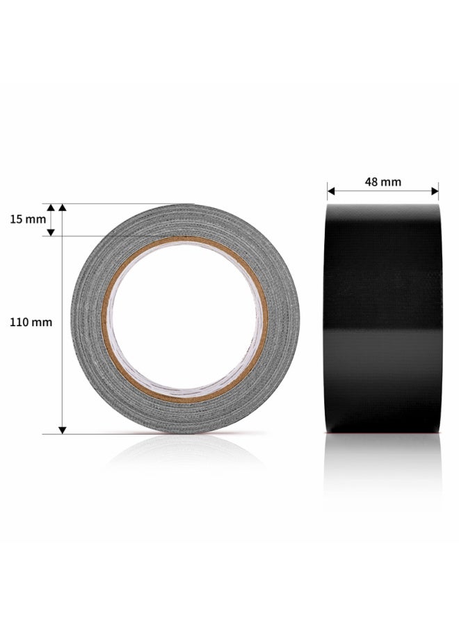 Deli Strong Adhesive Tape, Windproof, High-adhesive, Wear-resistant, Waterproof Tape, 48mm*20m*230μm, Carpet Fixing, Window Sealing, Black, 1 Roll, 52003 - Image 3