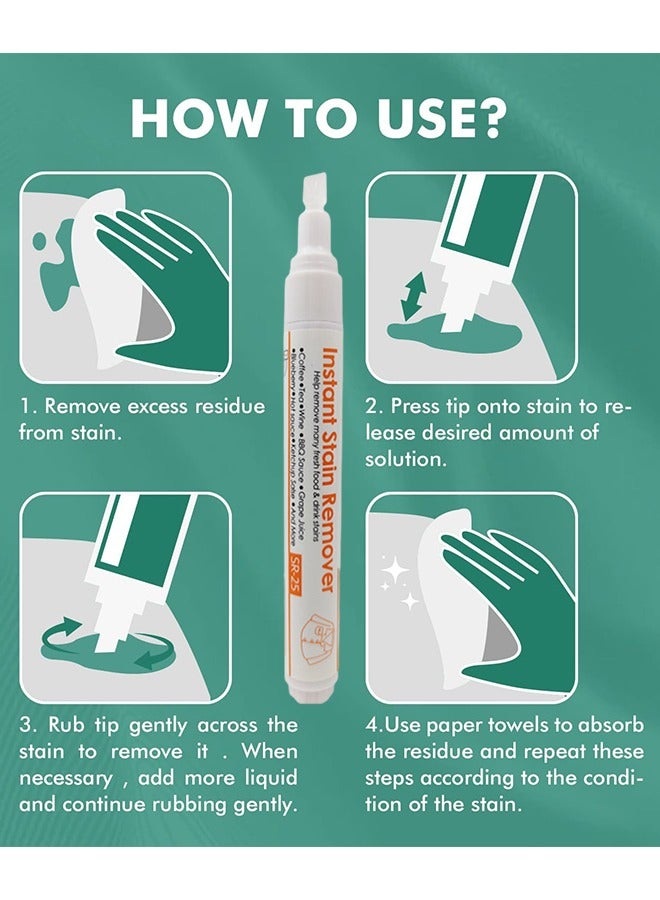 Flysea Stain Remover Pen Instant Spot Cleaning Bleach Pen for Clothes Remove Blood Food Drinks Grease Stains Makeup Dirt Ink for Travel Outdoors Essentials - Image 3