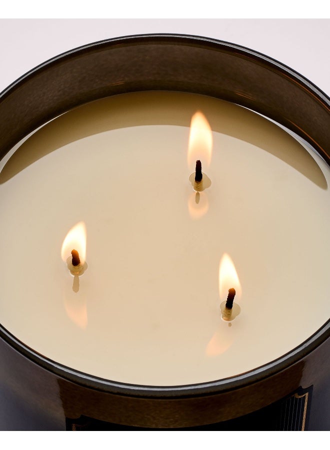Bath & Body Works شمعة خشب الماهوجني والتك 3 فتائل - Image 4
