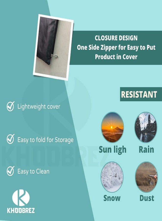 KHOOBREZ Women PU Coating Waterproof Dust Proof Rain Cover for Bag, Messenger Shoulder Bag, Office Bag Cover PU_OBC(Black) - Image 4