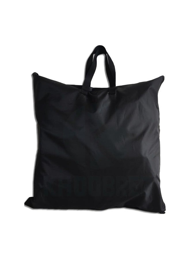 KHOOBREZ Women PU Coating Waterproof Dust Proof Rain Cover for Bag, Messenger Shoulder Bag, Office Bag Cover PU_OBC(Black) - Image 1