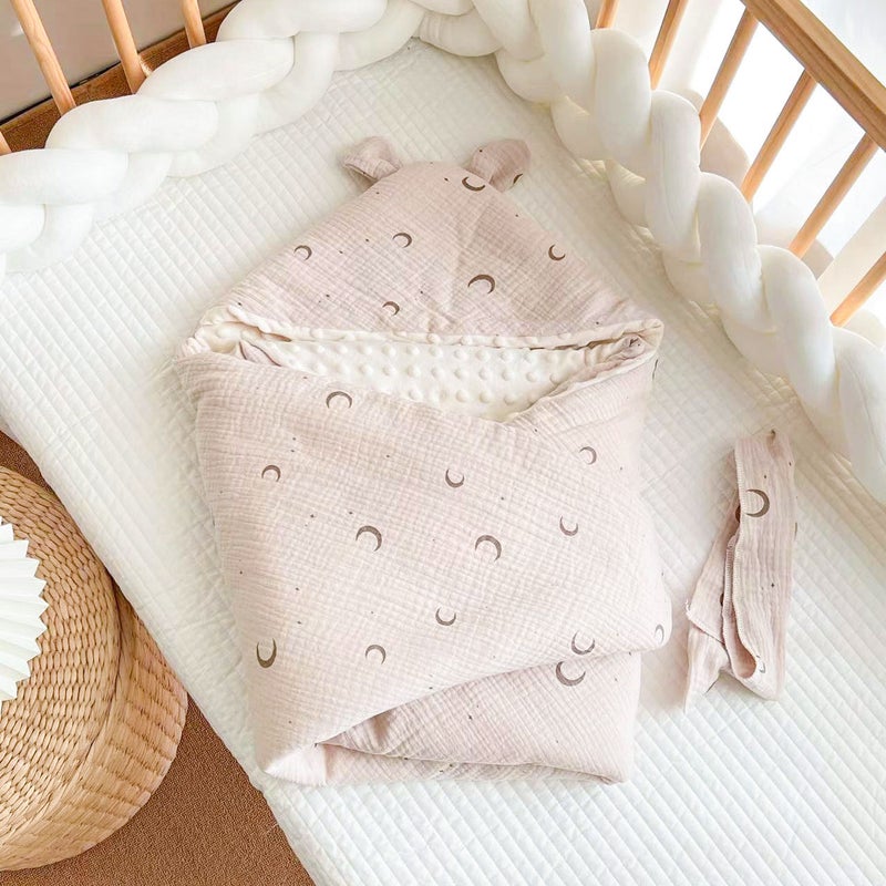 Doudou blanket bag newborn baby discharged pure cotton autumn and winter rabbit delivery room swaddling bag newborn summer wrap quilt - Image 2