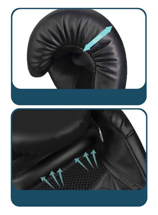 هومستر قفازات الملاكمة, MMA حقيبة اللكمة تدريب القفازات لمواي تايلاندي, سباررينغ, كيك بوكسينغ, القتال, فنون الدفاع عن النفس, قفازات التمرين, 12 أوقية, أبيض - Image 3