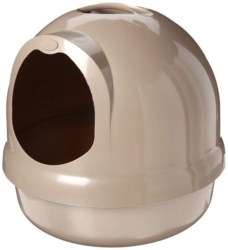 Petmate Booda Dome Cat Litter Box for Indoor Cats Titanium Made in USA One Size