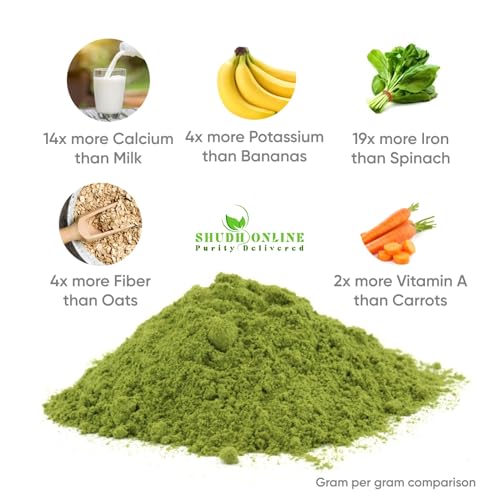 Homeda Organic Moringa Powder Superfood (200g) Moringa Leaves Powder for Weight Loss, Eating & Immunity, Height, Kids - Drumstick Juice, Murungai Keerai, Pure Fresh Munagaku Leaf Organic - Image 3