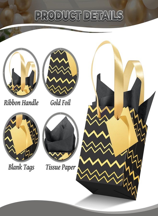DOYIDE 30 Pcs Small Gift Bags with Handles, 4x2.75x4.5inch Mini Paper Gift Bags, Tiny Party Favor Bags with Tissue and Tag, Welcome Bags for Christmas Valentines Holidays Birthday Wedding Graduation - Image 5