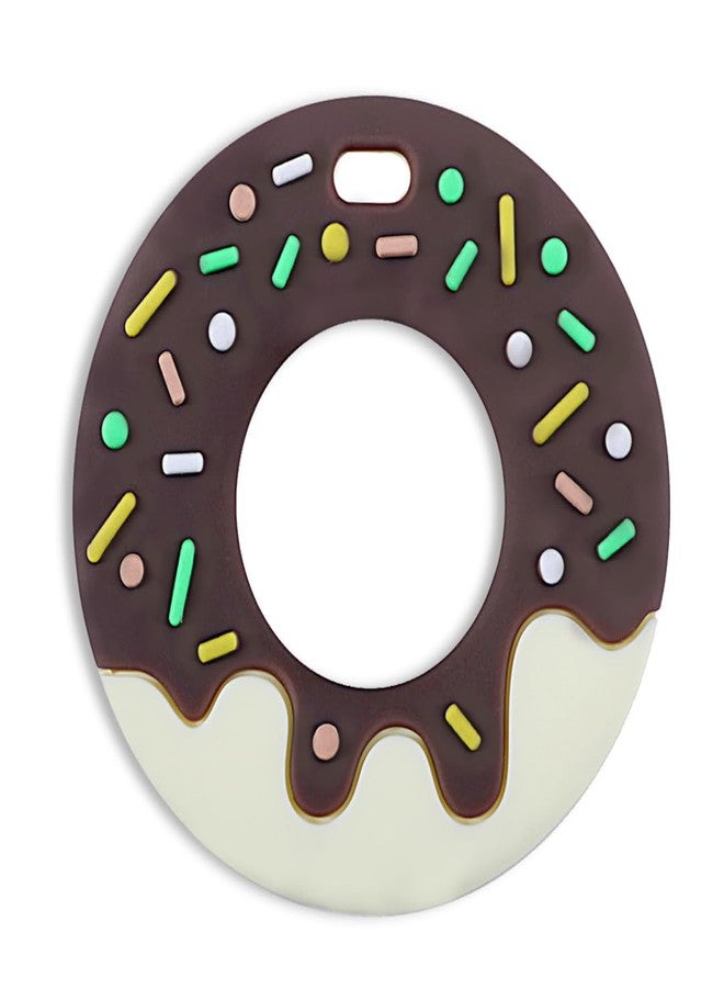 Infantso Soft Silicone Teether for Baby Teething, Donut Teether Toy for 0-12 Months, BPA Free Silicone Soothing Baby Teether | BPA Free, Food Grade Soft & Safe Gum Relief Toy - Image 1