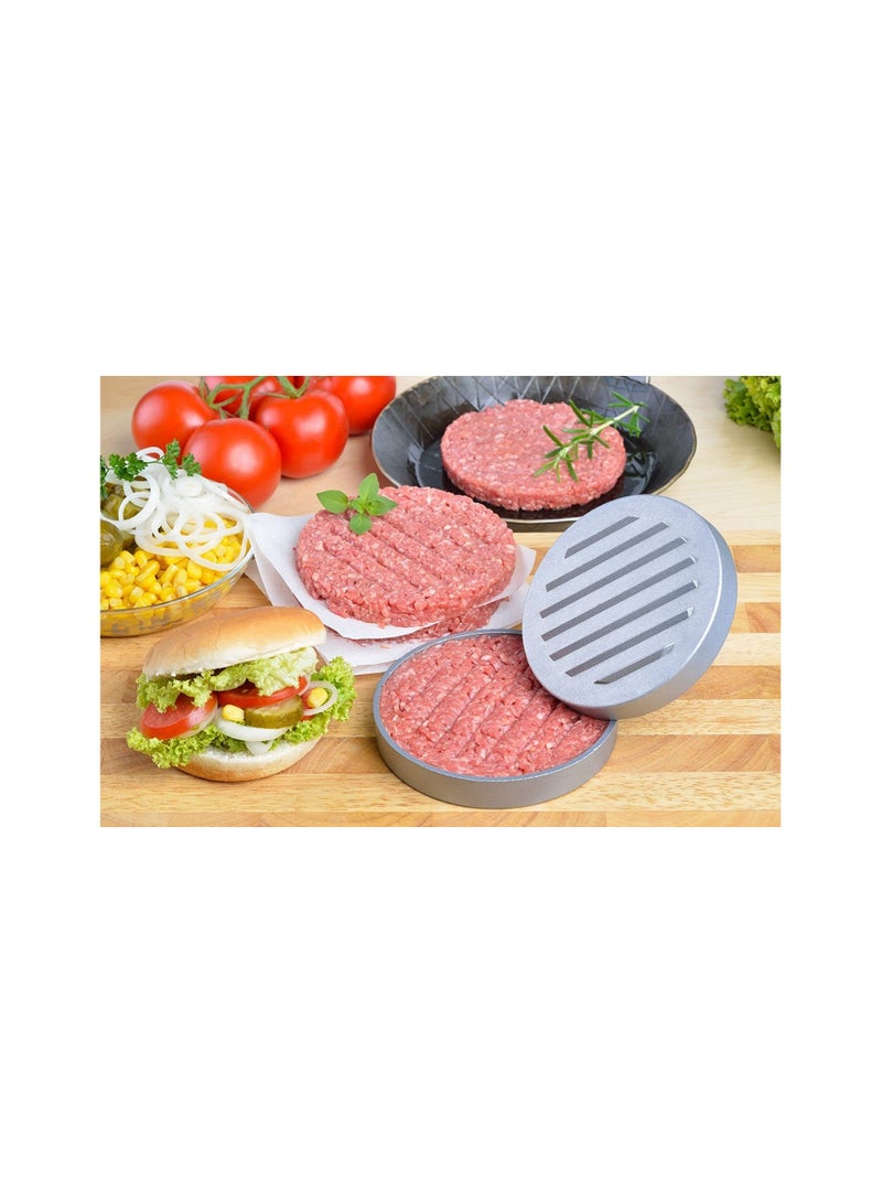 Tefal Burger Press W875 Tefal Hamburger Patty Maker For Stuffed Burgers Aluminum Quality Kitchen Accessories Silver - Image 4