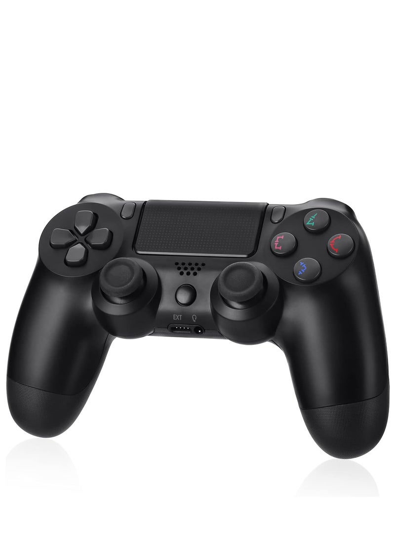 PS4 Controller with Built-in Dual Sound and Vibration and USB Charging Cable - Black - Image 1