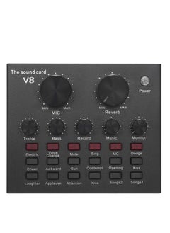 ELTRAZONE V8 Bluetooth Microphone Live USB External Sound Card DSP Chip - 12 Sound Effects for Phone Computer PC Audio Broadcast  - Image 1