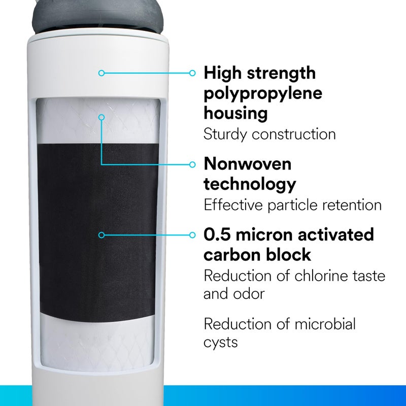 Filtrete Advanced Under Sink Quick Change Water Filtration Filter 3US-PF01, for use with 3US-PS01 System - Image 4