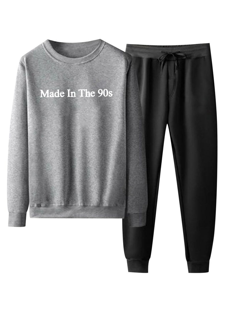 KUYING New Round Neck Sweatshirt And Pants For 2024  - Image 1
