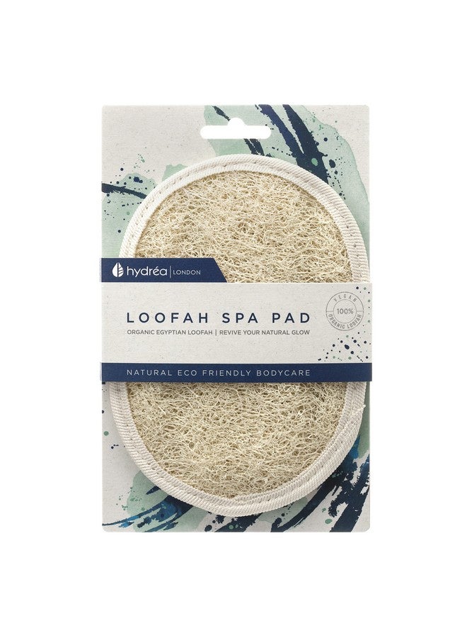 Hydrea London Hydréa London Organic Egyptian Loofah Luxury Exfoliating Body Pad Natural Quality Spa Bodycare For Bath Shower - Image 1